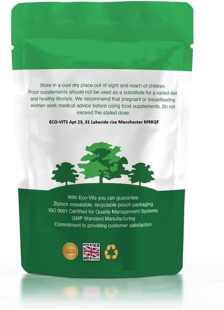 Glutathione (Reduced) 1000mg 60 Tablets – Antioxidant & Cellular Health Support – Suitable for Vegetarians – by ECO-VITS