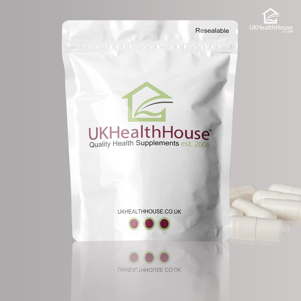 UKHealthHouse L-Glutamine Amino Acids 600mg x 500 Capsules Rapid Release Support Muscle Recovery Supplements High Strength Targeted Release Supplement