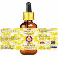 Deve Herbes Pure Perilla Oil (Perilla frutescens) Non-Sticky | Non-Greasy | for Skin, Hair, Massage & DIY Use 30ml with Glass Dropper