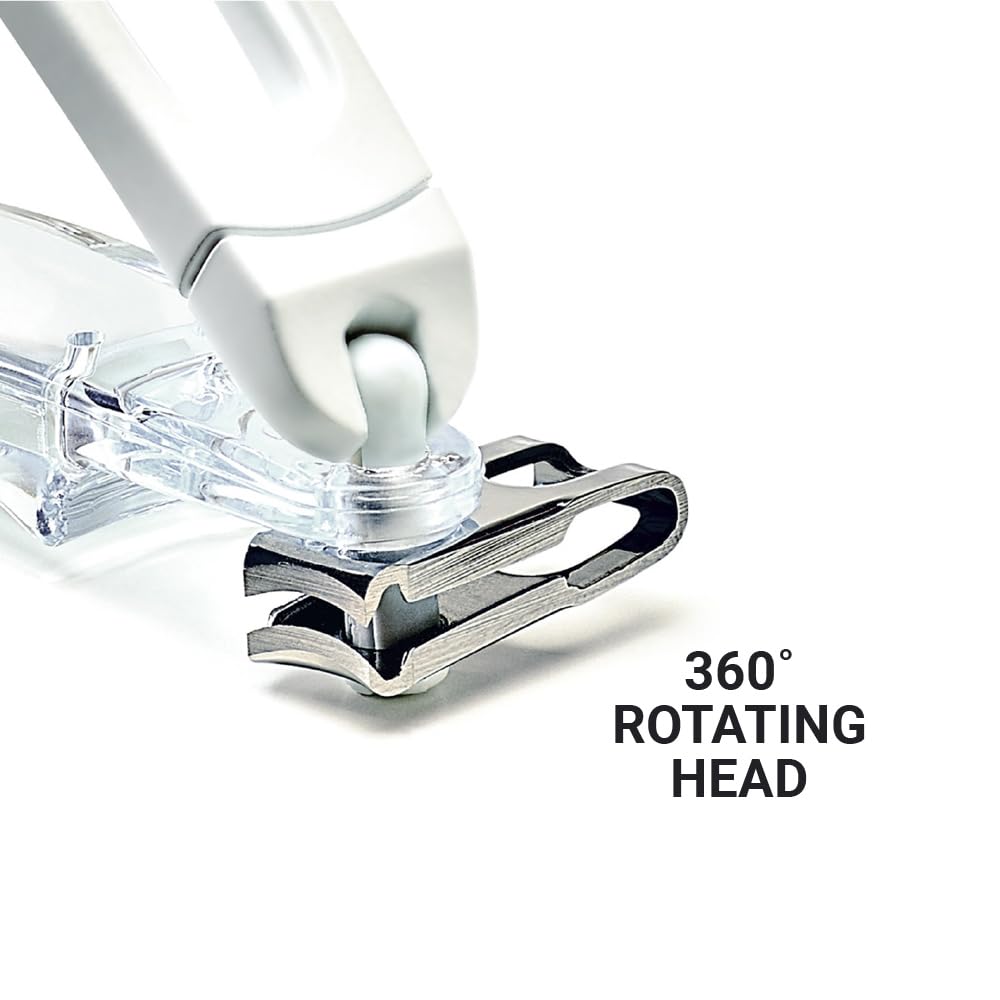 Go Travel Nail Clippers - Arc Blade for Nails & Toenails with Airline Case