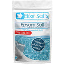 Elixir Gardens Elixir Salts - Epsom Salts, Medical Grade Spa Bathing in a re-sealable Stand up Pouch + 25% Free Best Value Available (250g + 63g Free) | Mined in Germany