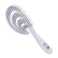 Head Jog 18 Ocean Hair Brush. Eco Friendly Vent Paddle Brushes With Flexible Soft Bristles, Detangling Wet Or Dry Hair. Gentle Brushing & Detangling Brush For Curly & Wavy Hair (Pebble)