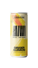 No Brand Miwi Kombucha Ginger Lem Lata 250Ml C/12