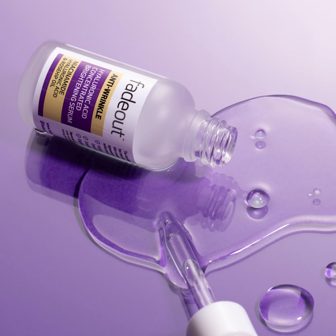 Fade Out Anti-Wrinkle Hyaluronic Acid Concentrated Brightening Serum with Rosehip Oil - 30ml