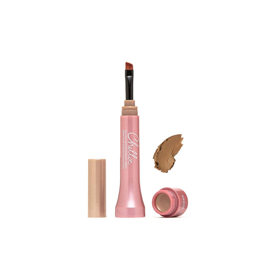 Chella Eyebrow Cream, Beautiful Blonde - Vegan, Cruelty Free, Paraben Free, Gluten Free - Long Wearing, Velvet Consistency, Water Resistant