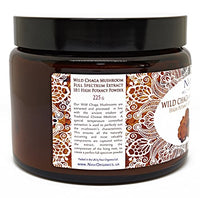 Na'vi Organics Wild Harvested Chaga Mushroom (Dual Extraction) Extract Powder (225 g)