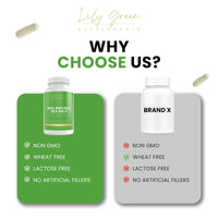 Lily Green Supplements Lily Green Organic Sea Kelp | 500mg Per Serving Thyroid Support Supplement | 435mcg of Iodine Supplement per Capsule | Non-GMO & No Artificial Fillers Cognitive Supplements | 90 Capsules | Made in UK