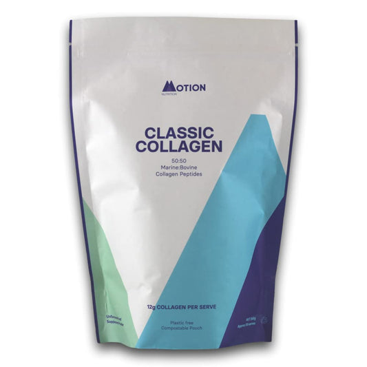 Motion Nutrition Collagen Powder (Unflavoured) - Complete Protein Source with Bovine and Marine Peptides Grass-Fed and Sustainably Sourced Ingredients