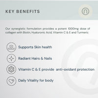 NUTRACENE Nutracene Collagen Complex | with Biotin, Vitamin C Hyaluronic Acid & Vitamin E | Healthy Skin, Hair, Nails | Made in The UK