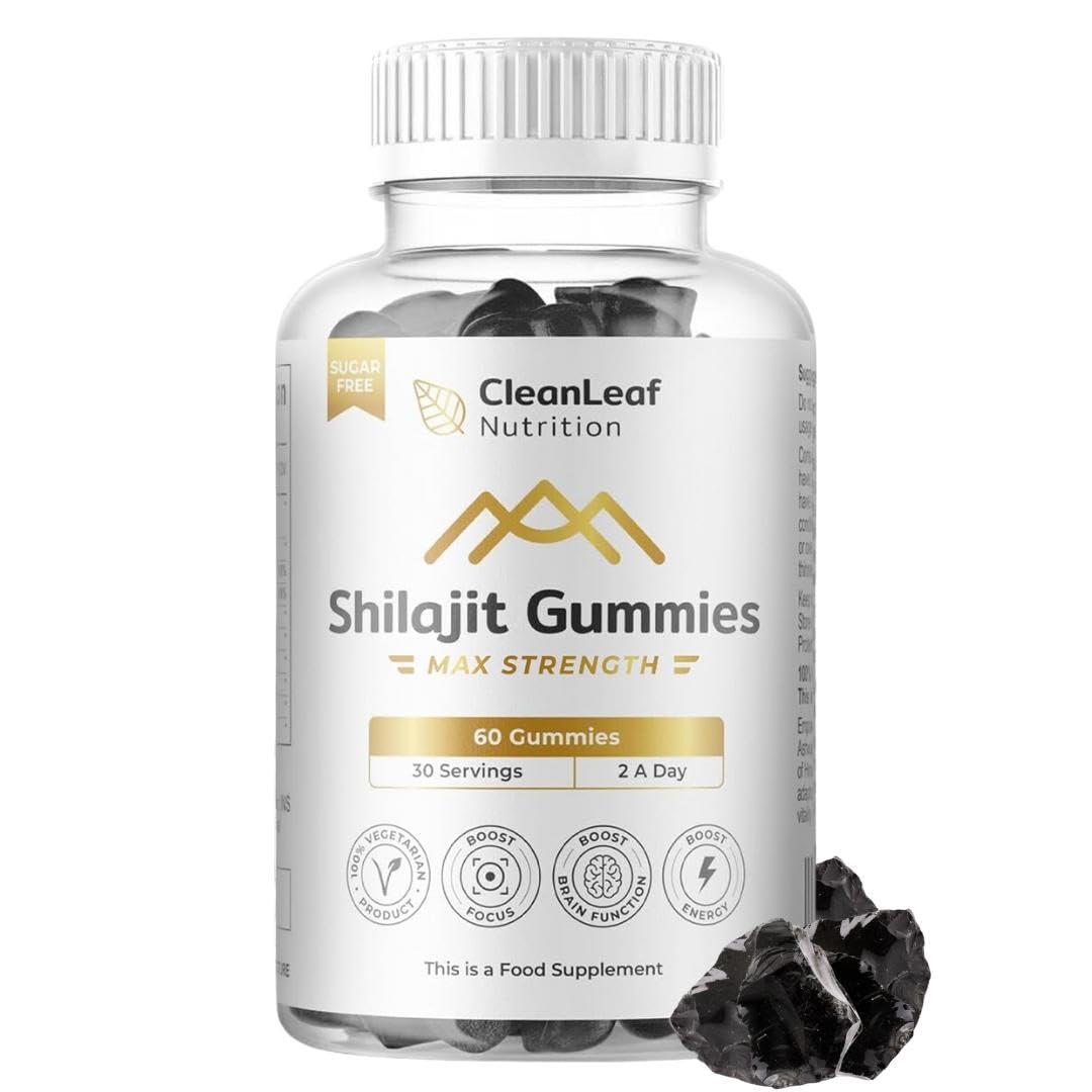 HILLTEN HEALTH Shilajit Gummies – Extra Strength Formula | Sourced from Himalayan Shilajit | Naturally Rich in Fulvic Acid & 85+ Essential Minerals | Supports Energy, Vitality & Immunity | 60 Gummies