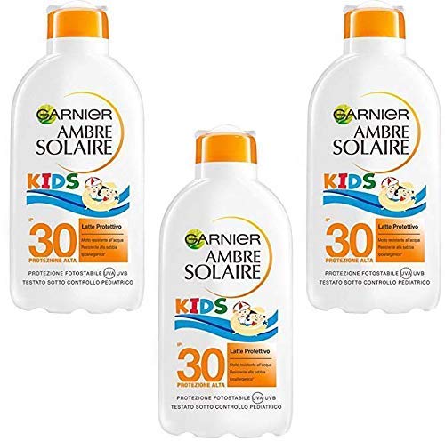 Garnier Amber Children Sun Protection Spf 30, pack of 3 (3 x 200 ml)