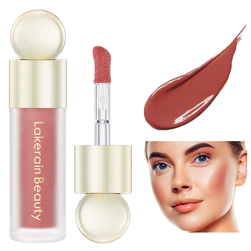 ZDHSOY Liquid Blush - Soft Cream Liquid Blush Makeup/Lip and Cheek Blush Tint/Skin Tint Blush/Dewy Face Blush for Cheeks (#04)