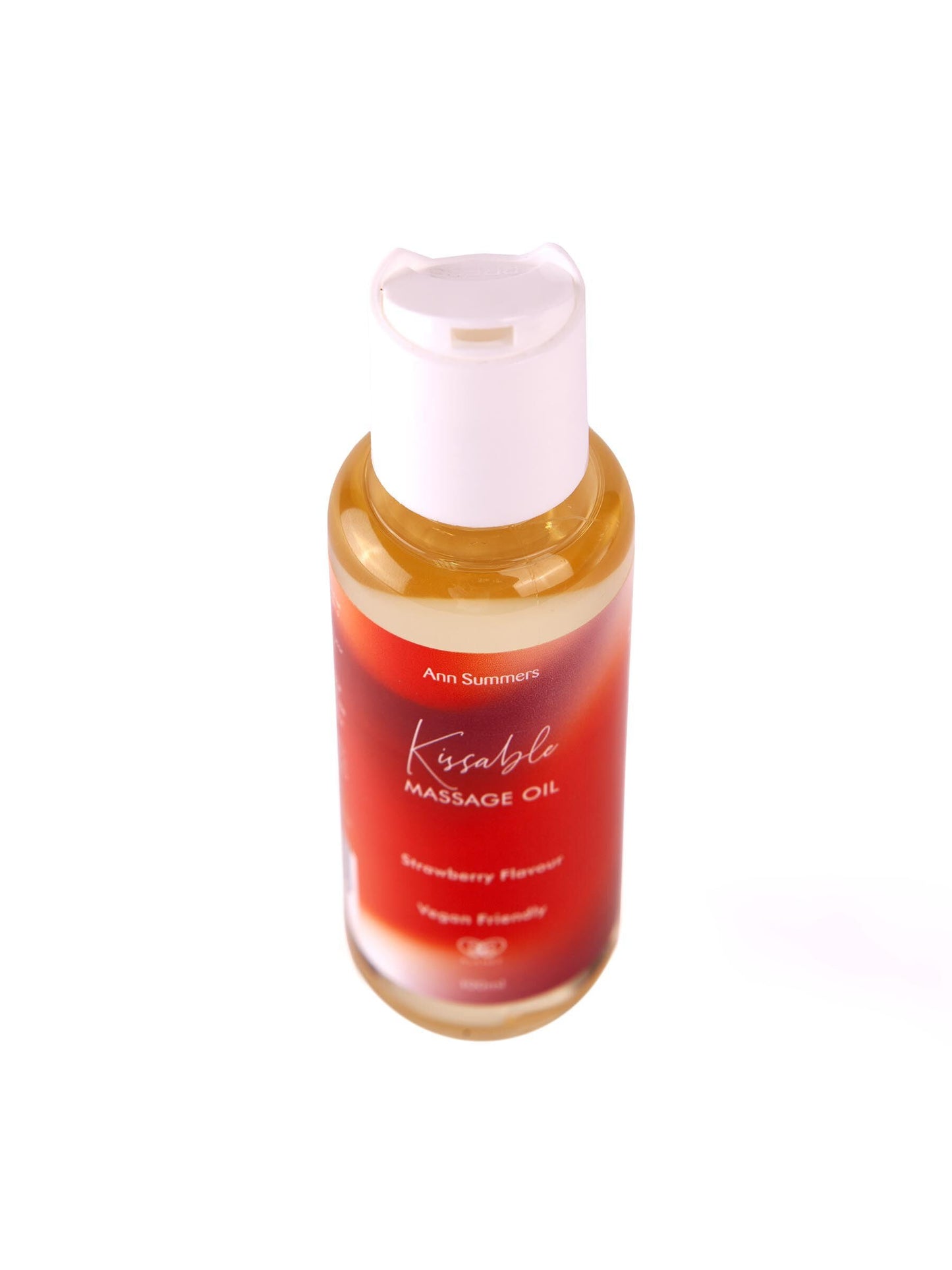 Ann Summers - Kissable Massage Oil 100ml | Miniature Flavoured Massage Oil - Vegan & Natural Massage Oil - Massage Oils for Massage Therapy - Moisturising Formula - Strawberry