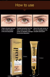Snail Eye Cream Snail Wrinkle Remover Anti Puffiness Moisturizing Snail Intense Repairing Eye Cream
