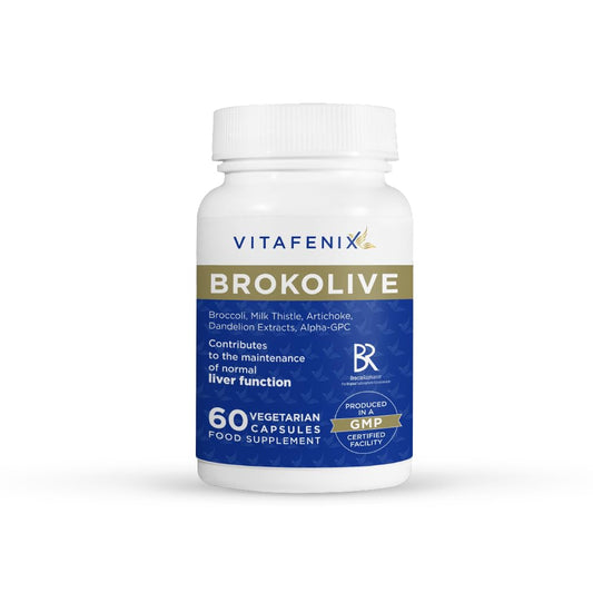 vitafenix Vitafenix Liver Support & Detox Supplement Capsules – High Strength Sulforaphane from Broccoli Sprout Extract, Milk Thistle, Dandelion, Artichoke and Alpha GPC – 60 Vegan Capsules