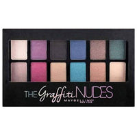 Maybelline Palette, The Graffiti Nudes, 1 count (Pack of 1), Eye Shadow, Full Coverage, Metallic Finish, Assorted Colors, Natural, Unisex, Box