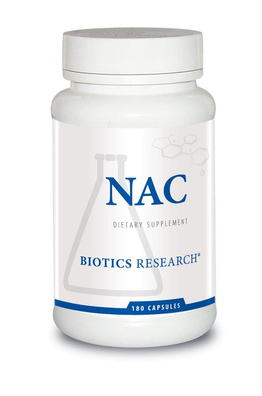 BIOTICS Research NAC N Acetyl L Cysteine, 500 Milligram, Glutathione Production, Detoxification Support, Muscle Recovery, Healthy Lungs. 180 Caps