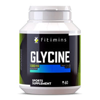 Glycine 1000mg Well-Being Supplements | Build More Muscle, Improve Exercise Performance, Support Brain Health | 1-Month Supply | 60 Vegan Capsules | Fitimins