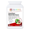 SH SHAKRA HEALTH Ground Roots: Natural Colon Cleanse. Strong Colonic Flush Herbal Blend for Deep Bowel, Gut Health, Intestinal Congestion, Constipation & Support | Shakra Health