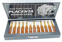 Vitalfarco HAIR GROWTH / HAIR LOSS / PLACENTA HAIR TREATMENT 10 Pcs (Kerazulene / Black)