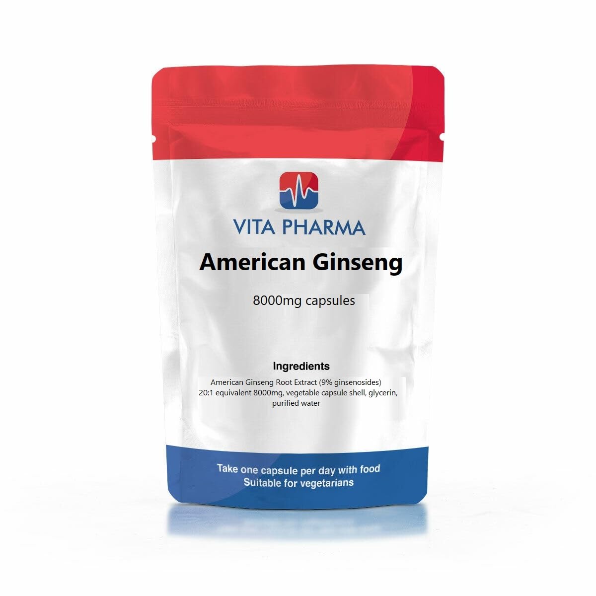 Vita Pharma VITA PHARMA American Ginseng 8000mg 120 Capsules