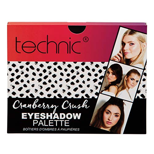 Technic the Main Edition Cranberry Crush Eyeshadow Palette with 15 Colours Fits Easily in Handbag