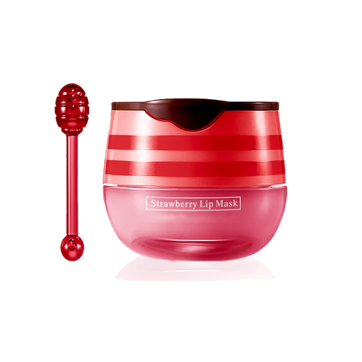 GEEWHILE Lip Mask Lip Sleeping Mask Overnight, Strawberry Lip Masks Skincare Lip Oil, Lip Moisturiser for Dry Chapped Peeling Cracked Lips Fades Lip Lines,Lip Balm Locks In Moisture Lip Care