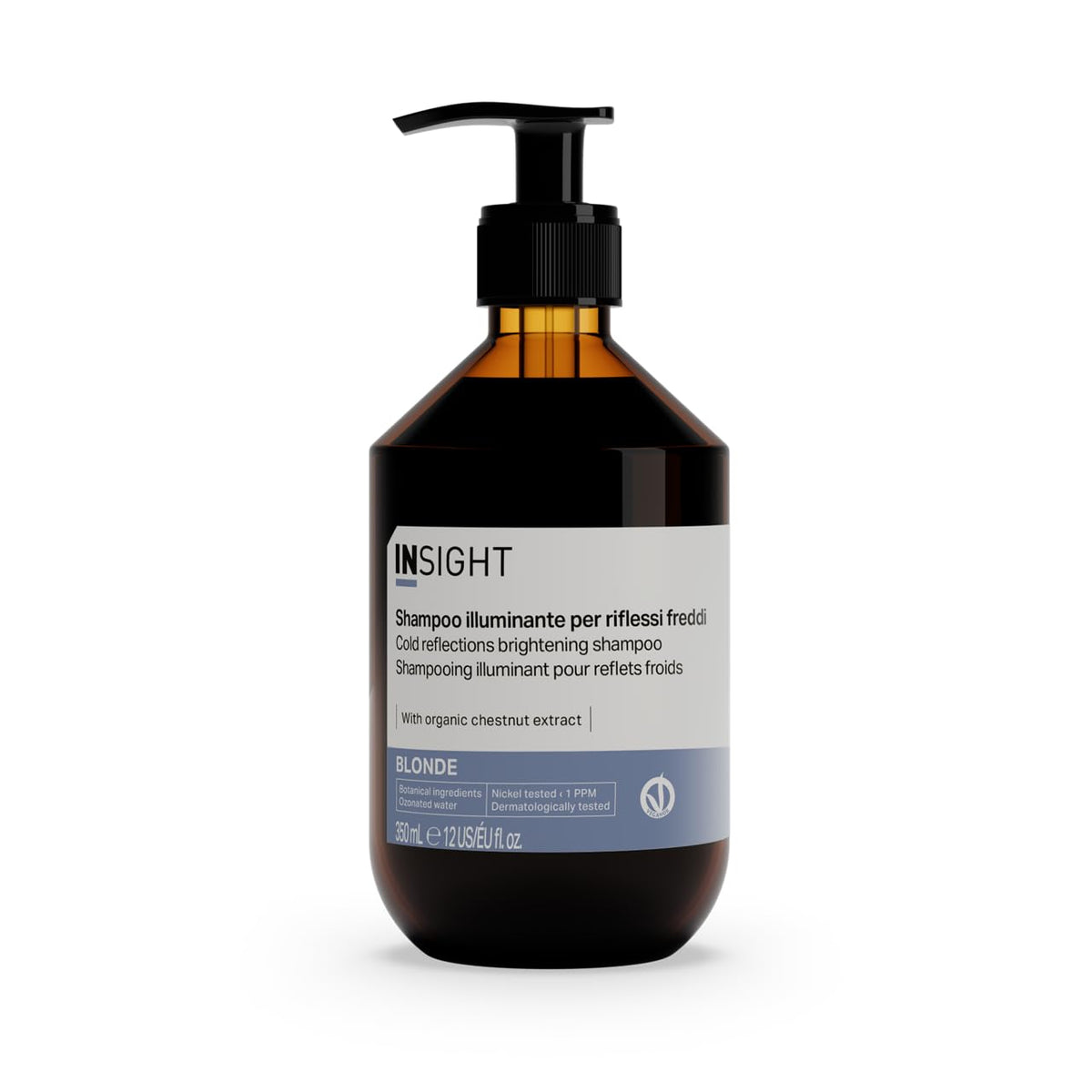 INSIGHT Insight Blonde Brightening Shampoo for Cold Reflections 350 ml | Specific to Maintaining Colour in White, Grey or Blonde Hair | Glass Packaging