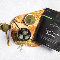 Super Greens Extreme Powder | 20 Different Greens | Helps Protect Your Immune System | Vegan, Low Sugar | Protein Works | Tropical Punch | 250g