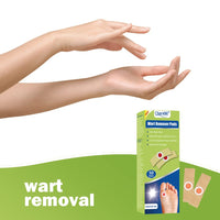 Cherioll Wart Remover, Wart Remover Pads, 50pcsWart Treatment, Wart Remover for Hands, Feet, Feet Callus Remove, Verruca and Wart, Relief Pain Removal Warts Plaster, Soften Skin Cutting Sticker Toe Protector