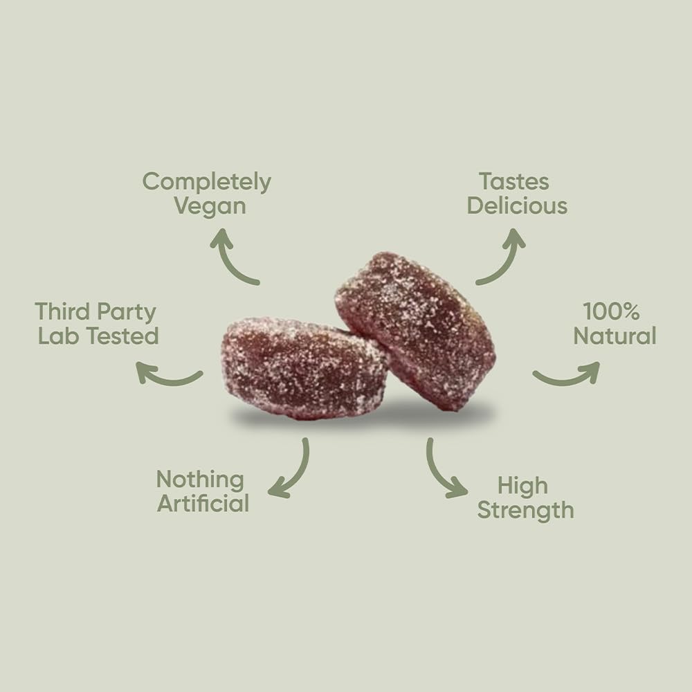 Calm Recovery Better Mood Mushroom Gummies 60 Servings with Lion's Mane and Cordyceps, Advanced Functional Mushroom Complex, Mushroom Supplement, to Support Brain Function