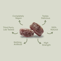 Calm Recovery Better Mood Mushroom Gummies 60 Servings with Lion's Mane and Cordyceps, Advanced Functional Mushroom Complex, Mushroom Supplement, to Support Brain Function
