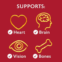 Seven Seas Cod Liver Oil Tablets With Omega-3, Fish Oil, One A Day, 4 Months Supply (120 Capsules), EPA & DHA, With High Strength Vitamin D & A