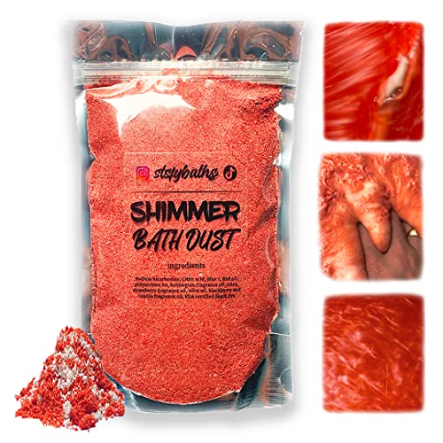 stsfybaths Stsfybaths Shimmer Bath Bomb (Red, Large)
