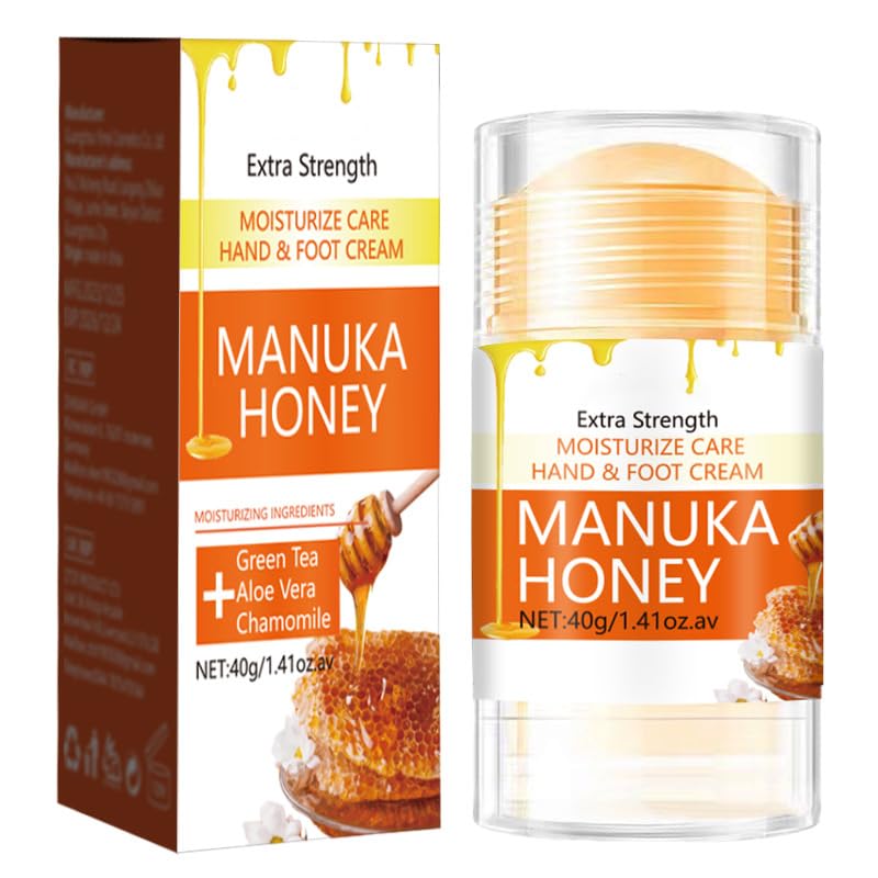 DMQ 2Pcs Honey Foot Cream, Hand & Heel Cream for Very Dry Hands & Feet, 40g Cracked Heel Repair Cream,Natural Foot Care Moisturiser for Women & Men