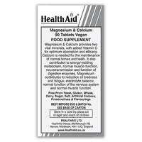 HealthAid Magnesium & Calcium - 90 Tablets
