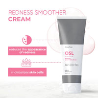 OSL Omega Skin Lab OSL Redness Smoother Cream 75ML - Skin Care Solution with Vitamin E, Shea Butter, Bisabolol, Helichrysum Italicum, Ceramide - Tinted Moisturiser and Colour Correcting Formula