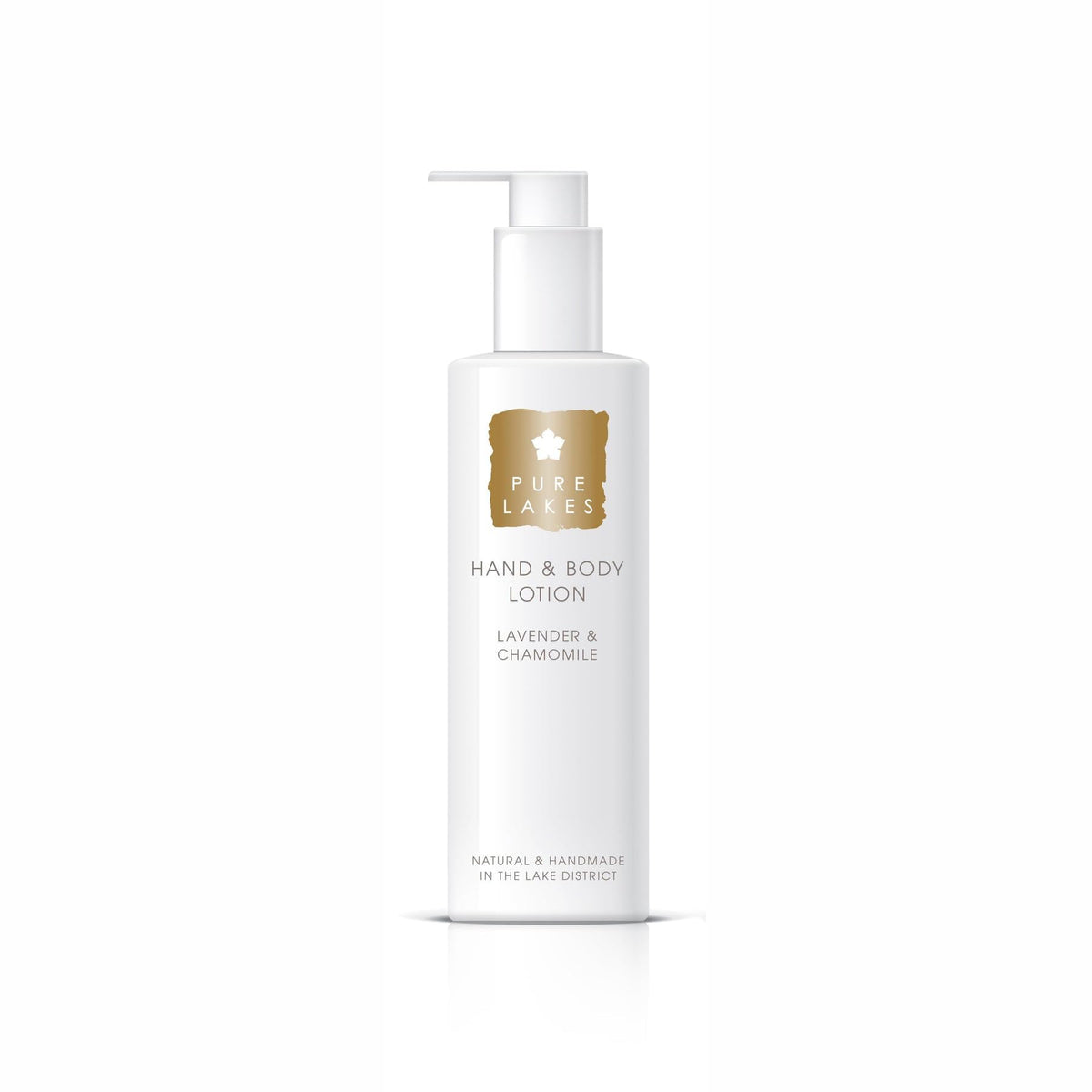 Pure Lakes Lavender & Chamomile Hand Lotion – Pump | Organic Hand Lotion with Lavender & Chamomile Essential Oils | Vegan Hand Lotion Made with Organic Ingredients | 250ml