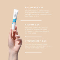 Fade Out Brightening Eye Defence Cream - Brightening cream with Hyaluronic Acid, Haloxyl and Niacinamide, SPF 25, 15ml