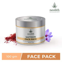 Neolith Saffron Face Pack | Skin Brightening clay face mask for glowing skin, oil control, acne control | Organic & Natural | Hydrating clay | No harmful chemical, No paraben, No Mineral oil