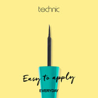 Technic Waterproof Liquid Liner - High Coverage, Water Resistant & Long Lasting Liquid Eyeliner - Quick Drying Formula & Precise Brush For Expert Application