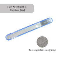 TAFS® New Improved Quality Diamondeb Diamond Deb Nail File & Footdresser - Double Sided Diamond Dust Coating - Podiatry Foot Care Instruments - 8 inches