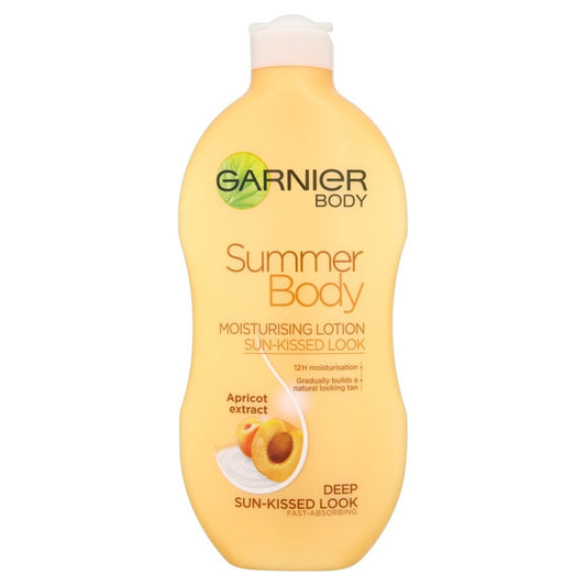 Garnier Summer Body Gradual Self Tan Moisturiser Dark, Hydrating Tanning Lotion for a Glowing Sunkissed Tan 400ml