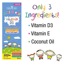 Natures Aid Vitamin D3 Mini Drops for Infants and Children, Sugar Free, 50ml