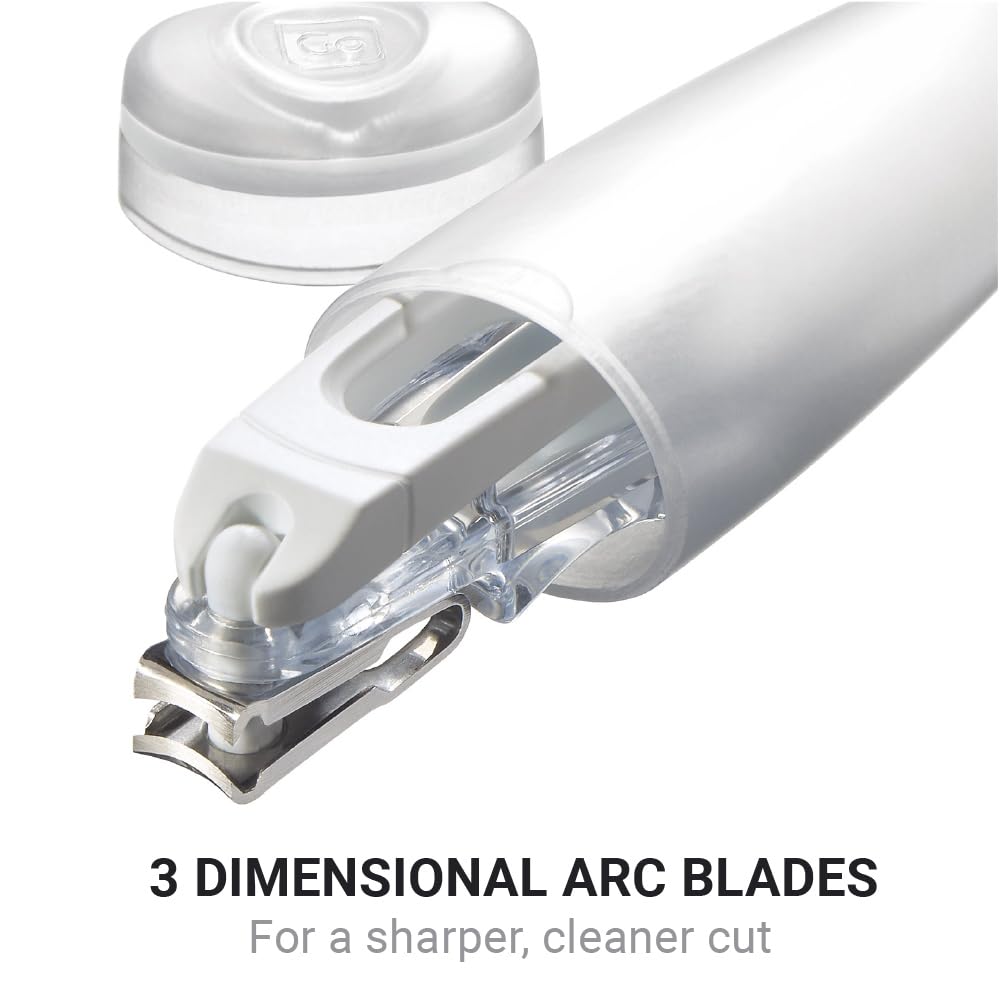 Go Travel Nail Clippers - Arc Blade for Nails & Toenails with Airline Case