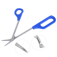 Yosoo Health Gear Long Handled Toenail Scissors, Extra Long Stainless Steel Nail Clippers with Nail File, Easy Reach Cutter for Thick Ingrown Nails for Elderly and Pregnant Women