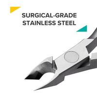 Rui Smiths Professional Cuticle Nippers | Precision Surgical-Grade Stainless Steel Cuticle Trimmer, French Handle, Double Spring, 5mm Jaw (Half Jaw)