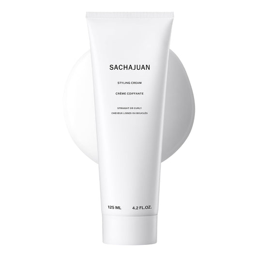 SACHAJUAN Styling Hair Cream 125ml Contains Ocean Silk Technology. Makes Hair Soft, Silky & Shiny. Protects From Heat And Creates Definition. Suitable For Vegans And Free From Parabens