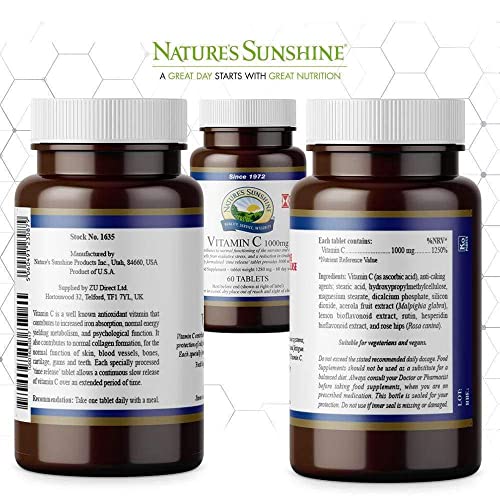 Nature's Sunshine Vitamin C 1000mg Timed Release (60)