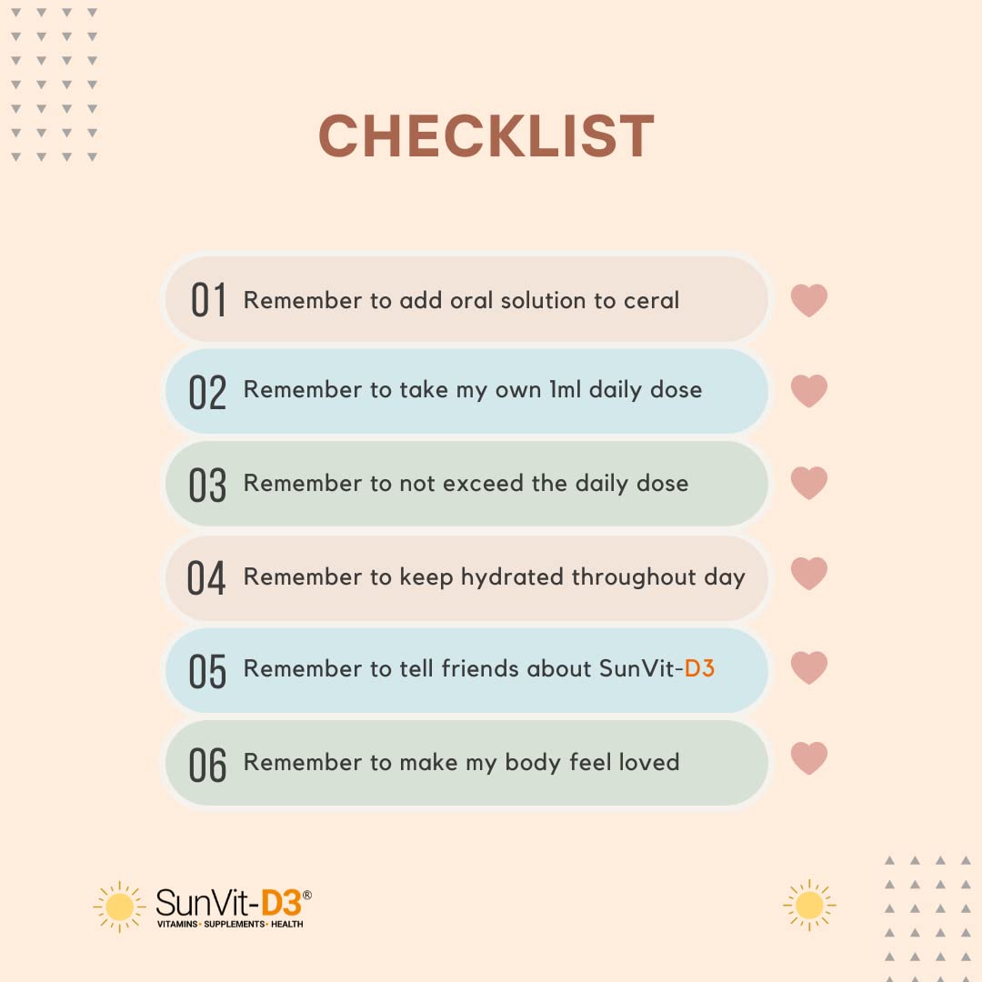 SunVit-D3 Vitamin D3 2000iu Oral Solution Vitamins for Kids - Cholecalciferol Vitamin D3 Drops Support The Maintenance of Bone, Teeth, Muscle & Immune System - Kids Vitamin (50ml Orange Flavor)